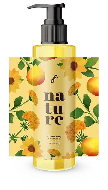Botol sabun dengan sticker label full color