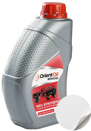 Botol oli dengan label Paper Semicoat