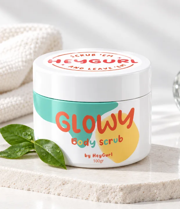 Contoh kemasan 4 dengan Sticker Label Kosmetik