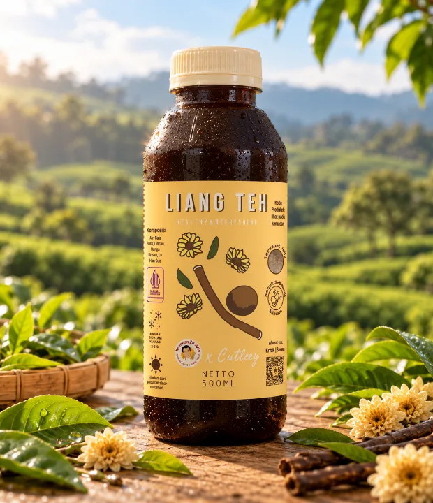 Contoh kemasan 2 dengan Sticker Label Makanan dan Minuman