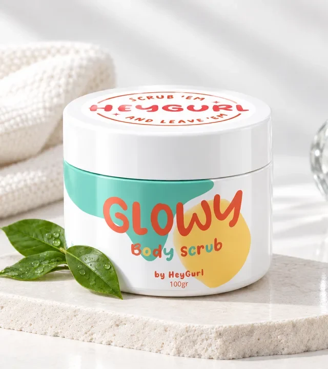 Contoh kemasan 4 dengan Stiker Label Vinyl Clear