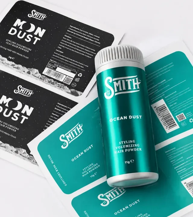Contoh kemasan 3 dengan Stiker Label Vinyl Silver