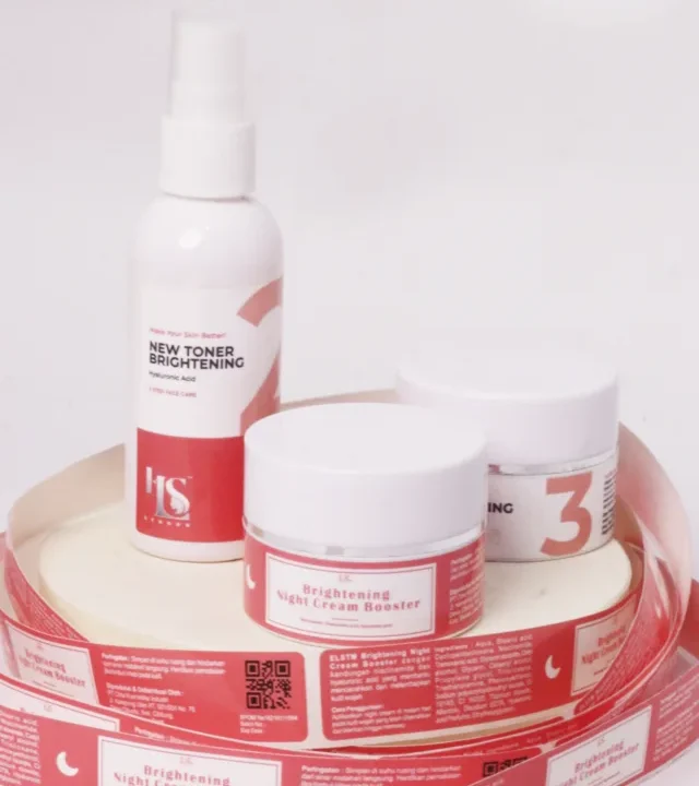 Contoh kemasan 1 dengan Stiker Label Vinyl White