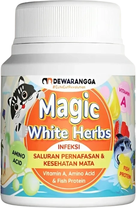 Contoh kemasan dengan Stiker Label Vinyl White